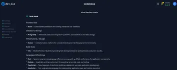 Overview – tech stack
